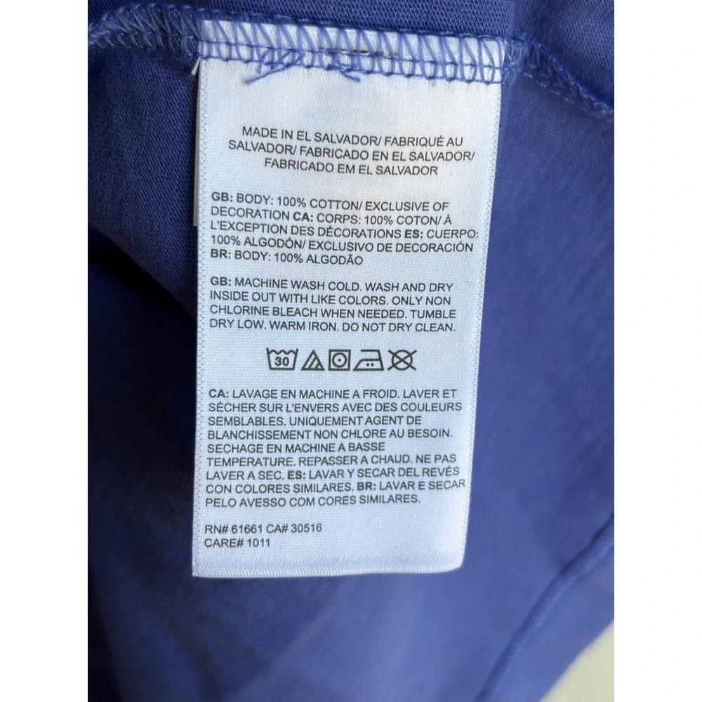 The North Face Womens Evo HD SS Tee Indigo Plum Graphic Logo T-Shirt NF0A8EBF XL - Picture 6 of 6